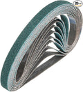 HARFINGTON 1/2 x 24 Inch Sanding Belts, 20 Pcs 60 Grit Zirconia Abrasive Belt Sander File Belt for Woodworking, Metal Polishing, Knife Sharpener