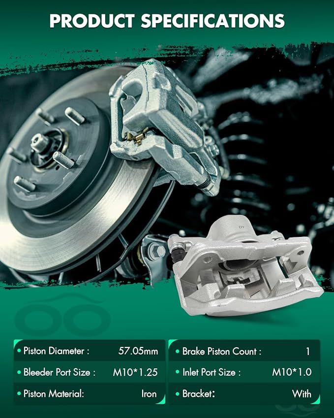 SCITOO Front Left Brake Caliper With Bracket 19B1461 Compatible For Acura For CL/For Integra/For TL,For Honda For Accord/For CR-V/For Odyssey/For Prelude, For Isuzu For Oasis