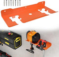 ULIBERMAGNET Garage Storage Organizer Trimmer Rack,2 Slot Orange Utility Storage Rack for Grass Trimmer,Hedge Trimmer,Garage Trimmer,Wall Mount Heavy Duty Weed Trimmer, Garden Tool