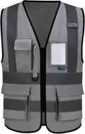 A-SAFETY grey hi vis vest
