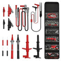 15 Pcs Multimeter Test Leads Kit with Alligator Clips,Test Hook,Test Probe,Tweezer CAT III for Professional Electrical Testing for Fluke/AstroAI/INNOVA Multimeter,Clamp Meter