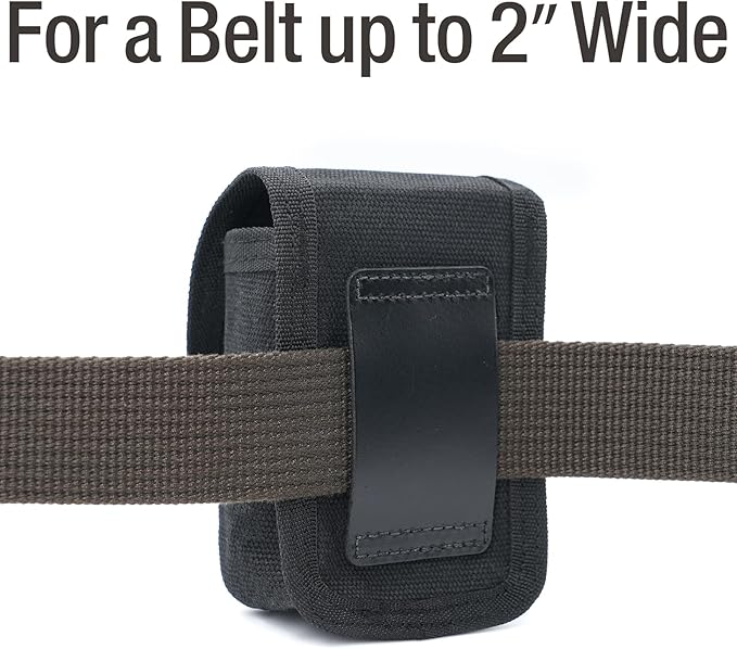 Tintirs 2 Pack EDC Belt Pouches for Men Women, Compact Holster Pouches Waist Bags with Belt Loop for Fishing, Hiking, Camping, Durable Snap Closure, Premium Waxed Canvas