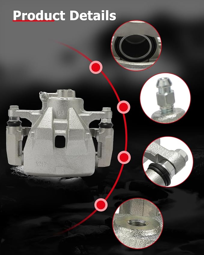 cciyu Front Right Brake Caliper Assembly w/Bracket 19B3129 2007-2011 2016-2018 For Lexus For ES350,2008-2018 For Toyota For Avalon,2007-2017 For Toyota For Camry