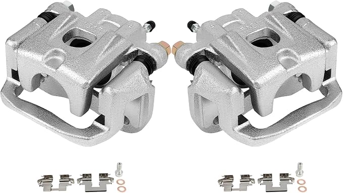 SCITOO 19B2905 19B2904 Rear Left & Right Disc Brake Calipers Assembly w/Bracket For Toyota For Highlander 2004-2007