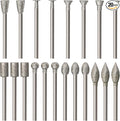 20PCS Stone Carving Set Diamond Burr Bits, HOMEIDOL Diamond Grinding Bits Suitable for Dremel, Polishing Kits Rotary Tools Accessories with 1/8" Shank for Carving, Engraving, Grinding, Stone, Glass