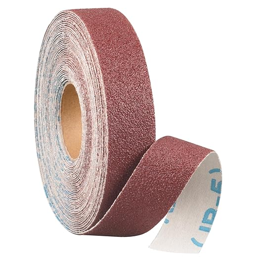 60 Grit Continuous Sandpaper Roll,1" x 32.8 Feet Emery Cloth Roll for Metalworking, Home Improvement, Sanding Automotive Plumbing