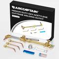ARCCAPTAIN Oxy Acetylene Cutting Torch, Medium Duty CA1350 Cutting Welding Torch with Check Valve, Cutting Tip 1-3-101, Suitable for Automobile Repair and Metal Cutting