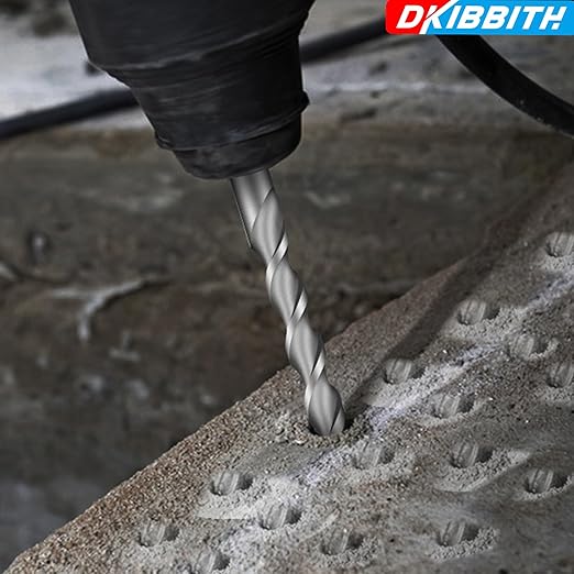 2-Piece 7/8" SDS Plus Drill Bits Rotary Hammer Drill Bit Set, Carbide Tipped for Drilling Concrete Cement Porcelain Tiles Ceramic Pots Stone Brick, Diameter 22mm, 160mm Long, SDS Plus Shank