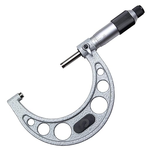 Clockwise Tools MMTR-03 Premium Outside Micrometer with Carbide Tip 2-3" Measuring Range 0.0001" Graduation Precision Machinist Tool