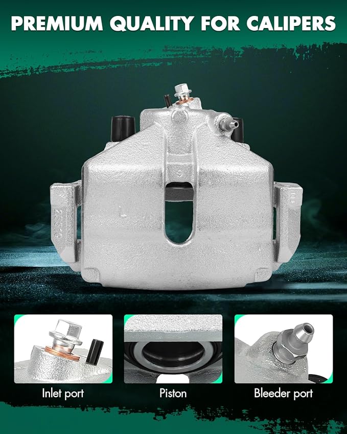 SCITOO 19B2974 Front Left Disc Brake Caliper Assembly w/Bracket For Audi For A3,For Volkswagen For Beetle/For Golf/For Jetta/For Rabbit