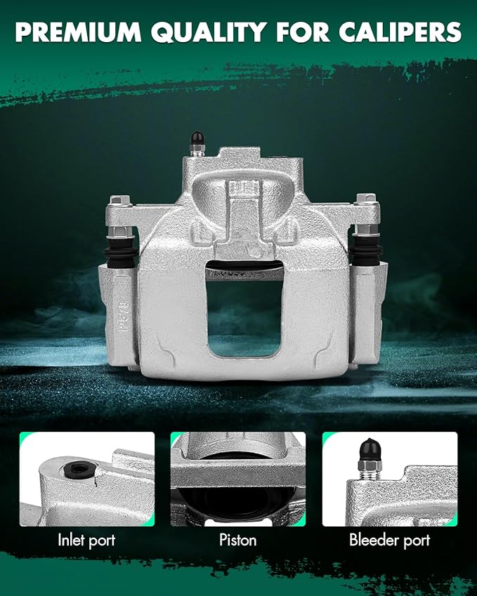 SCITOO Front Left+Right Brake Calipers With Bracket 18B5045 18B5044 Compatible For Chrysler 2008-2012 For Dodge 2007-2016 For Jeep 2007-2012 For Ram 2012 For Volkswagen 2009-2012