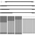 4 Inch Scroll Saw Blades, 48pcs Pin End Scroll Saw Blade Replacement for MS20 MS20-01 MS51-01 MS52-01 MS53-01, High Carbon Steel Saw Blade 15TPI 18TPI 24TPI for Wood Metal Plastic Cutting