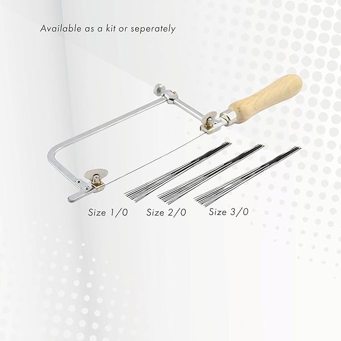Artistic Wire Jewelers Saw Replacement Blades - Size 1/0, 144 Pieces, Ideal for Jewelers, Silversmiths, and Hobbyworkers - Essential Jewelry Saw and Jewelers Tools for Crafting