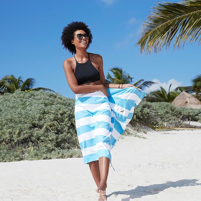 Dock & Bay Beach Towel - Quick Dry, Sand Free - Compact, Lightweight - 100% Recycled - Includes Bag - Set of 6 - Best of The Best, Large (160x90cm, 63x35)