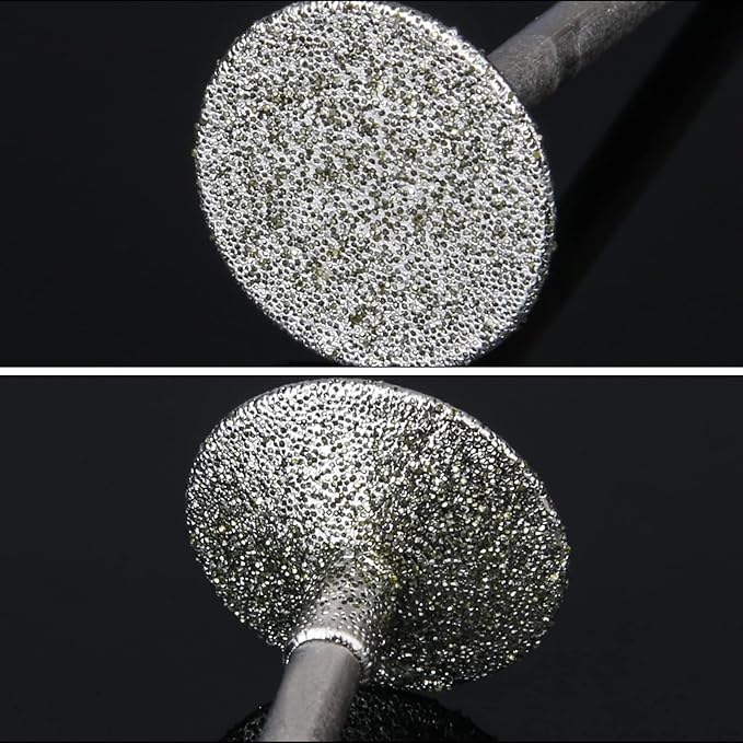 Stone Carving Set Diamond Burr Bits Compatible with Dremel, 17PCS Polishing Kits Rotary Tools Accessories with 2.35mm 3mm Shank T Shape for Carving, Engraving, Grinding, Stone, Rocks, Jewelry, Glass