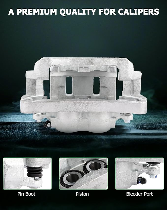 SCITOO Front Brake Calipers With Bracket 18-B4790 18-B4791 Compatible For Ford For Excursion, For F-250, For F-250 Super Duty, For Ford For F-350 99-04 For Ford For F-350 Super Duty 99-04