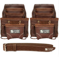 Professional Leather Tool Bag, Top-Grain Leather, Organizer, Protects Tools, Enhances Work Efficiency