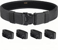 Duty Belt w/ 4 Keepers 2" Nylon Stiff Utility Belt Police Law Enforcement Security Work Patrol Gear Carrier XXXL