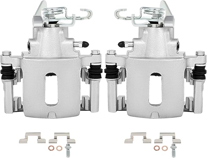 SCITOO 18B4926 18B4927 Rear Left & Right Disc Brake Calipers Assembly w/Bracket For Ford For Mustang 2005-2014