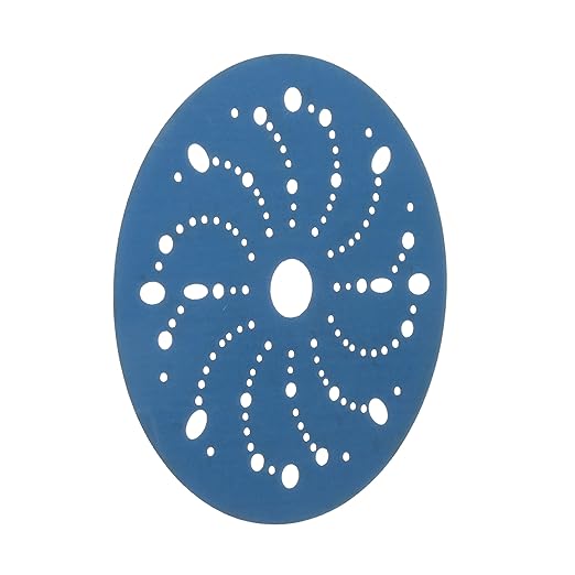 3M Hookit Blue Abrasive Discs 36183, Multi-Hole, Blend Preparation, Paint Preparation, 6 in, 600 Grade, 50 Discs/Carton