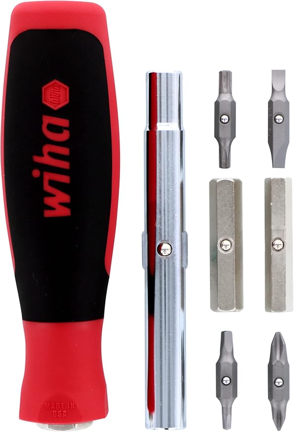 Wiha 77891 11inOne Multi-Driver with SoftFinish Handle & 40010 Magnetizer Demagnetizer