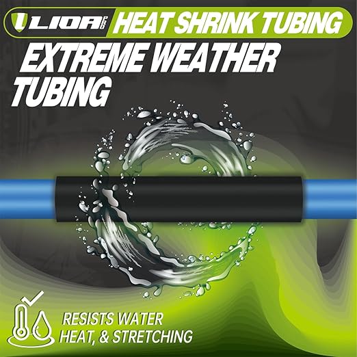 Heat Shrink Tubing 50 Feet Roll, 3:1 Ratio Adhesive Lined Marine Grade Shrink Wrap Tubing,Industrial Heat Shrink Tube Electrical(1, Red, 50ft-Dia-3/16")