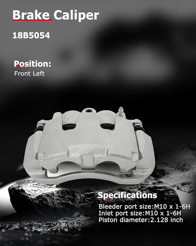 cciyu Front Brake Caliper w/Bracket 18B5054 For Dodge For Dakota/For Ram 1500,For Ram For 1500/For 1500 Classic(Only Fit Front Right); For Chrysler For Aspen,For Dodge For Durango(Only Fit Front Left)