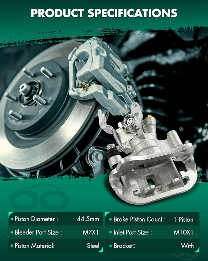 SCITOO Rear Right Brake Caliper With Bracket 19B2755 Compatible For Toyota For MR2 Spyder 2000-2002
