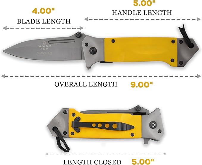 Snake Eye Tactical Heavy Duty Every Day Carry Folding Pocket Knife