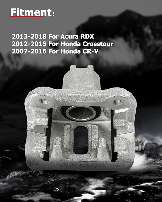cciyu 19B6887 Rear Right Brake Caliper Assembly w/Bracket For Acura For RDX 2013-2018,For Honda For Crosstour 2012-2015,For Honda For CR-V 2007-2016