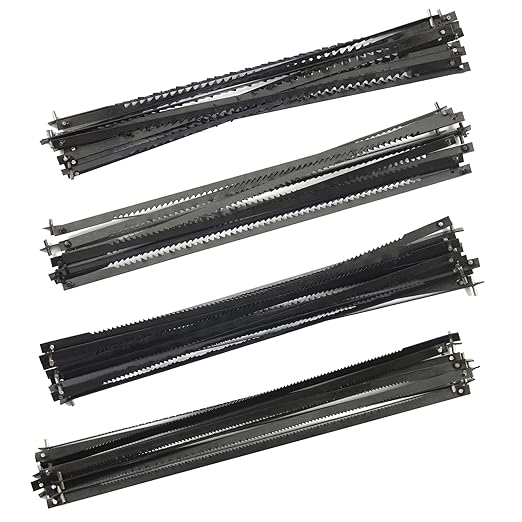 5-Inch Scroll Saw Blade Pin End Replacement 24 Pack for W 3921 3923, Drem, Crafts, Del, All 15in.and 16in.Scroll Saw for Wood, High Carbon Steel