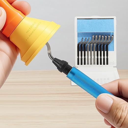 Deburring Tool for 3D Printer,18pcs,10pc Multiuse Blades Removing Burr,6Pcs Needle File,Micro Wire Cutter for 3D Print, Plastic Models