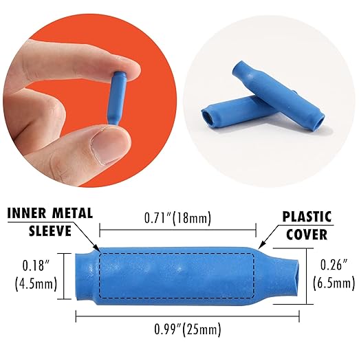 1000 Pcs Waterproof Wire B Connectors AWG 22–26 Gauge Small Gauge Low Voltage Gel Filled Bean Butt Splices Terminals Electrical Crimp Cable Connector for Outdoor, Security Wiring, and CCTV