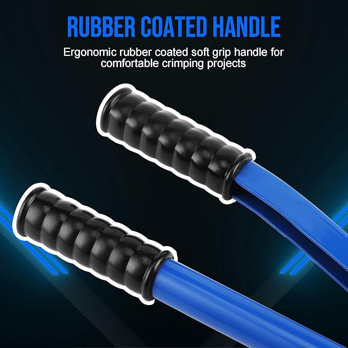 LICHAMP 16 Packs Hydraulic Cable Lug Tool with durable case, 6 AWG to 4/0 AWG Battery Cable Crimping Tool WIRE Terminal Crimper Set, 1203BL