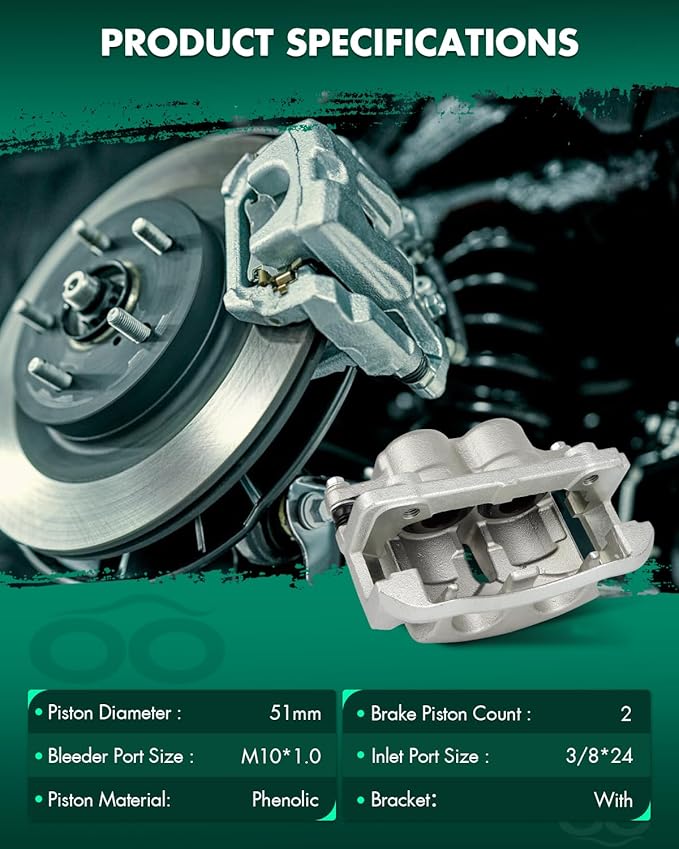 SCITOO Front Right Brake Caliper With Bracket 18B4860 Compatible For Ford For F-150 2004-2005 For Ford For Lobo 2005