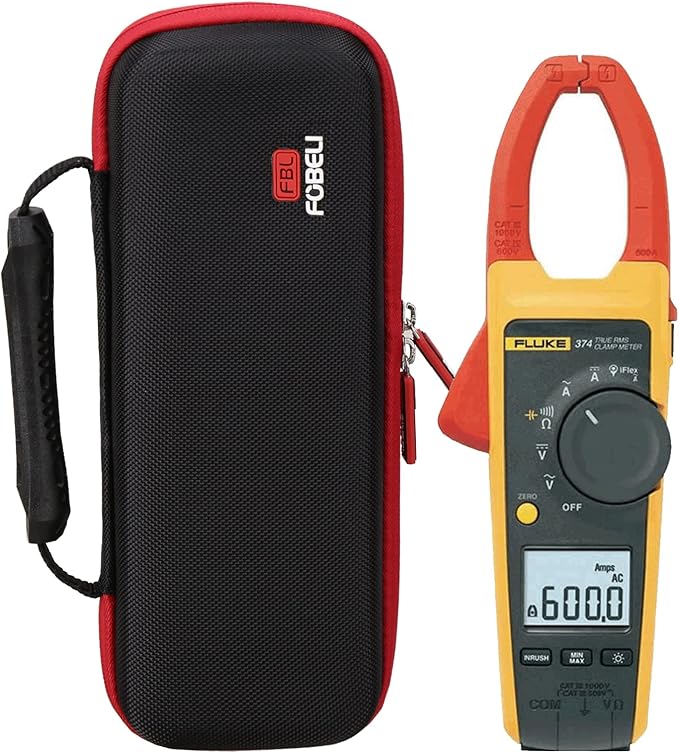 FBLFOBELI EVA Hard Carrying Case for Fluke 376/374/375FC 1000A TRMS/Milwaukee 2235-20 400/AstroAI 1000A TRMS 6000 Counts Clamp Meter (Case Only)