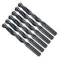 Drill Bit, 12mm Cutting Diameter, 4241 HSS Nitriding Black 118° Cutting Angle Versatile Jobber Bits - (Applications: for Drilling Plastic Wood Soft Metal), 6-Pieces
