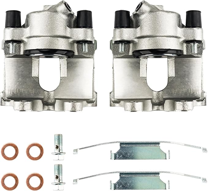 Torchbeam Front Brake Calipers Set for BMW 1994-1995 2001-2005 325i, BMW 2001-2006 325Ci, BMW 2001-2005 325xi, BMW 1996-2000 328i, Front Left and Front Right Calipers Replace # 191618+191619