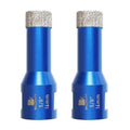 5/8 Inch Diamond Core Drill Bit for Porcelain Tile Ceramic Marble Granite Drilling,BRSCHNITT 2pcs Vacuum Brazed Diamond Hole Saw with 5/8-11 Thread (16mm 2pcs)