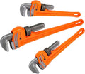 Forward 3pcs Pipe Wrench Set - 10", 14", 18" Heavy Duty Ductile Iron & Forged Steel Plumbing Wrench Hand Tools Kit