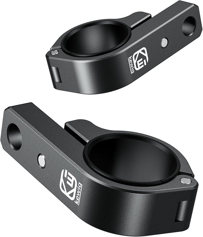 BRCOVAN Light Bar Mounts 2PCS, Aluminum Alloy Off-Road LED Light Mounting Bracket, Fit for Round Rails 0.75" / 0.875'' / 1" / 1.125'' /1.26" / 1.375'' in Diameter, for Motorcycle ATV UTV Boat Truck