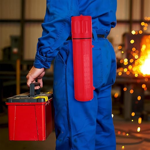Simarro 2 Pcs Welding Rod Storage Tube 14 Inch Stick Welding Electrode Storage Tube Airproof Welding Rod Holder Waterproof Welding Rod Container for Welding Rod Canister (Red)