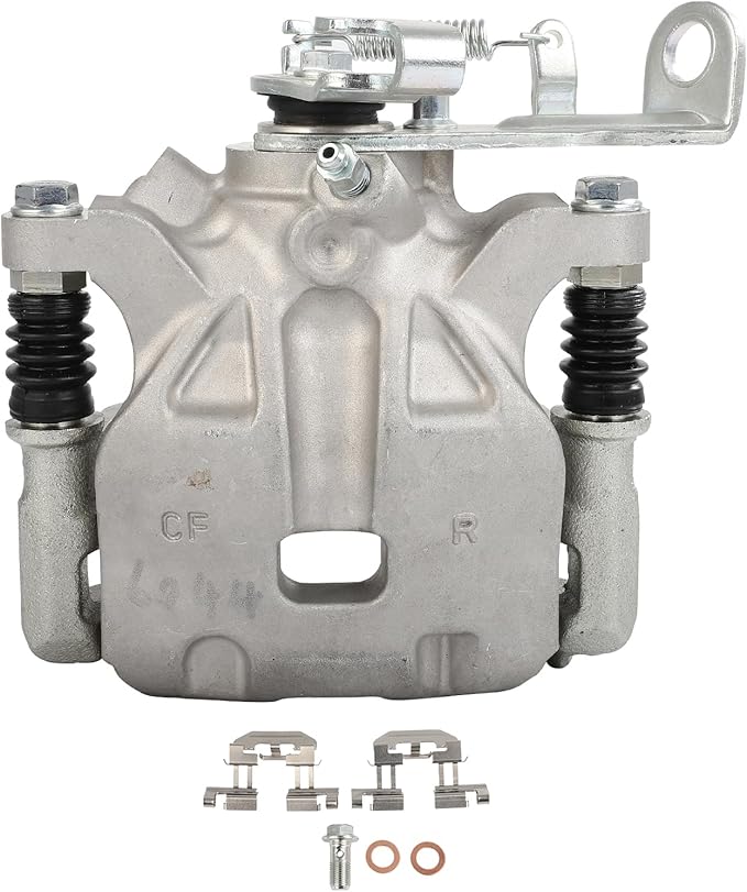 SCITOO 19B7154 Rear Right Disc Brake Caliper w/Bracket Fit For Mazda For 3 2014-2016,For Mazda For 3 Sport 2014-2016, Single Piston