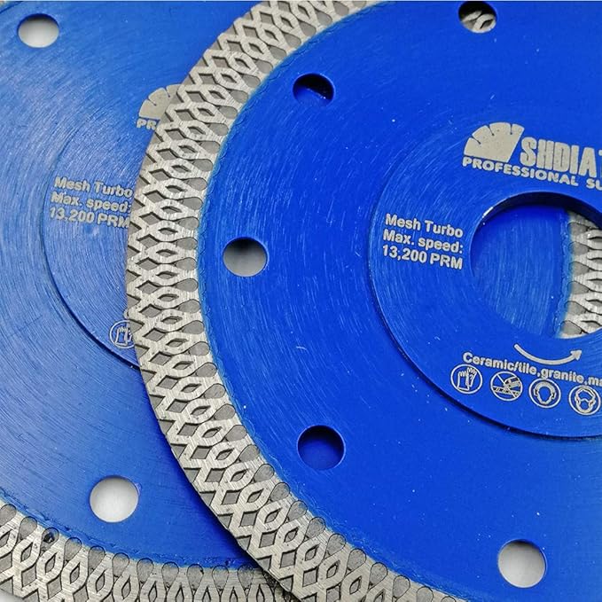 SHDIATOOL 5 Inch Diamond Saw Blade Cutting Porcelain Tile Ceramic Granite Marble Brick(5-Pack)