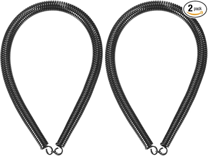 HARFINGTON 2pcs PVC Spring Tube Bender 15mm OD 520mm Long A Type Conduit Pipe Bender Bending Spring for Pipe Bending Devices in Home Hydropower, Black