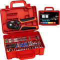 PEBA Ferrule Crimping Tool Kit, 33 Types of Wire Ferrules, Hexagon Crimping Pliers for AWG 28-7 Wire Ferrule | Ratchet Crimp Tool for Insulated/Uninsulated Ferrules - Hex Crimper Terminals Set