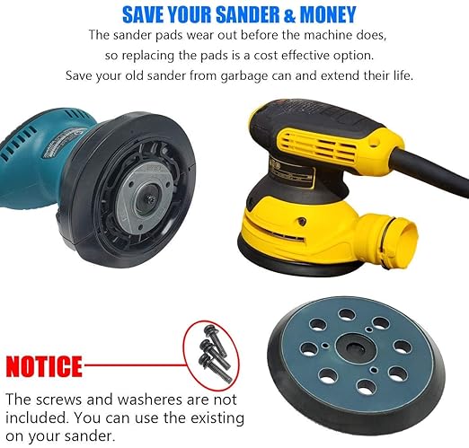 5 Inch Replacement Pad for Dewalt Sanders DW4388,DW423,D26451,D26453 Random Orbit Sander Accesories