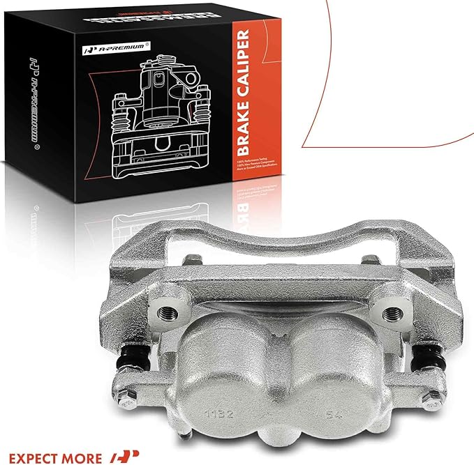 A-Premium Front Disc Brake Caliper Assembly with Bracket Compatible with Dodge, Ram and Chrysler Models - Durango/Aspen 2007-2009, Dakota/Ram 1500 2009-2010, 1500 2011-2018, Dakota 2011, 1500 Classic