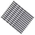 Drill Bit, 2.5mm Cutting Diameter, 4241 HSS Nitriding Black 118° Cutting Angle Versatile Jobber Bits - (Applications: for Drilling Plastic Wood Soft Metal), 12-Pieces