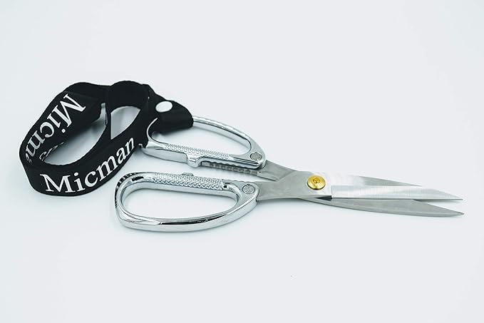Industrial Grade Multi Purpose Scissors. Razor Sharp Steel Blade with Large Handle. Durable Design Perfect for Cutting Plastic, Metal, Paper, Wood, Foam, Fabric, and Organic Materials.